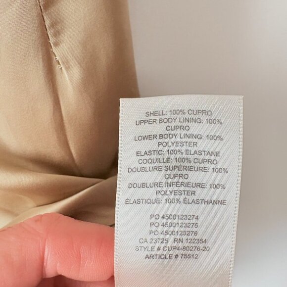 Aritzia Wilfred Skye Mini Dress Champagne Beige Size Small - Picture 6 of 6